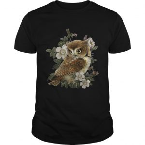 The Owl with flower unisex