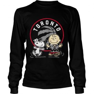 Toronto Raptors Snoopy and Chris Brown longsleeve tee