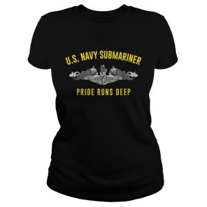 US Navy Submariner Pride Runs Deep ladies tee