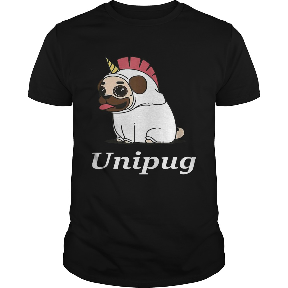 Unipug Unicorn Pug Dog shirts