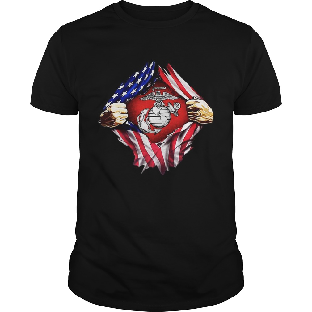 United States Marine Corps flag American shirt