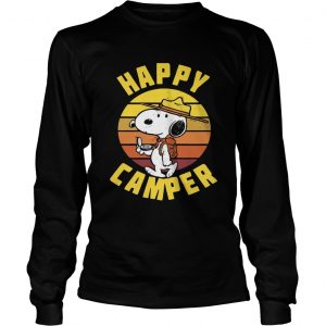 Vintage Peanuts Snoopy Happy Camper longsleeve tee