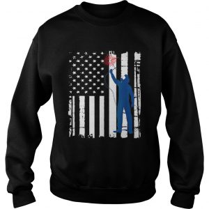 Welder American Flag 4th Of July sweatshirt