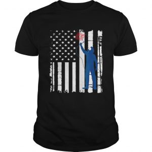 Welder American Flag 4th Of July unisex