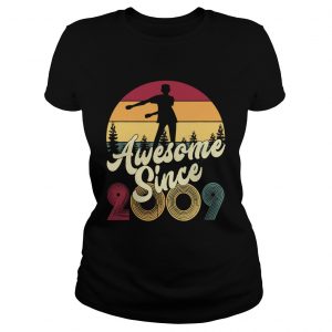 10th dabbing awesome since 2009 ladies tee