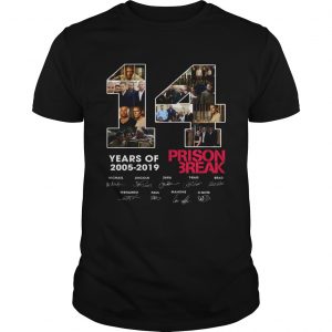 14 Years Of Prison Break 2005 2019 signature unisex