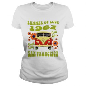 1967 Summer Of Love San Francisco Haight Ashbury Hippie ladies tee