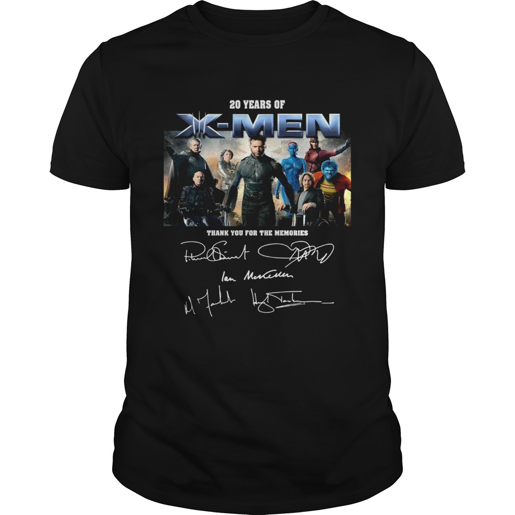 20 years of X-Men thank you for the memories shirt