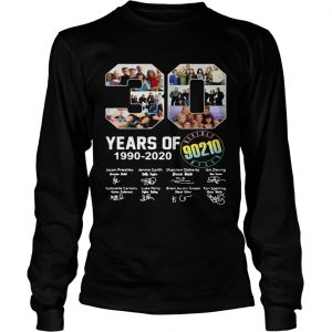 30 years of Beverly Hills 90210 1990 2020 Signature longsleeve tee