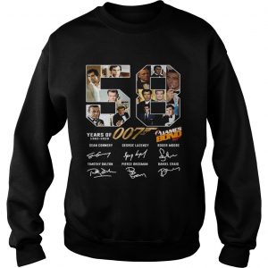 58 years of 007 Bond 1962 2020 sweatshirt