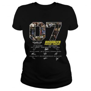 7 Years Of Brooklyn Nine Nine Signature ladies tee