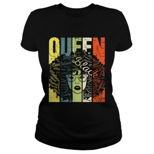 African American For Educated Strong Black Queen ladies tee