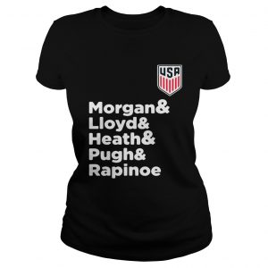 Alex Morgan Julie Ertz Tobin Heath Megan Rapinoe Mallory Pugh ladies tee