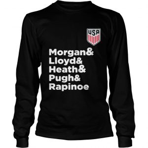 Alex Morgan Julie Ertz Tobin Heath Megan Rapinoe Mallory Pugh longsleeve tee