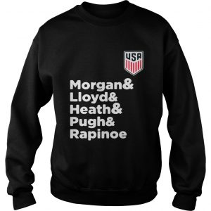 Alex Morgan Julie Ertz Tobin Heath Megan Rapinoe Mallory Pugh sweatshirt