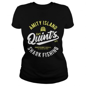 Amity island Quints shark fishing 1975 Jaws ladies tee