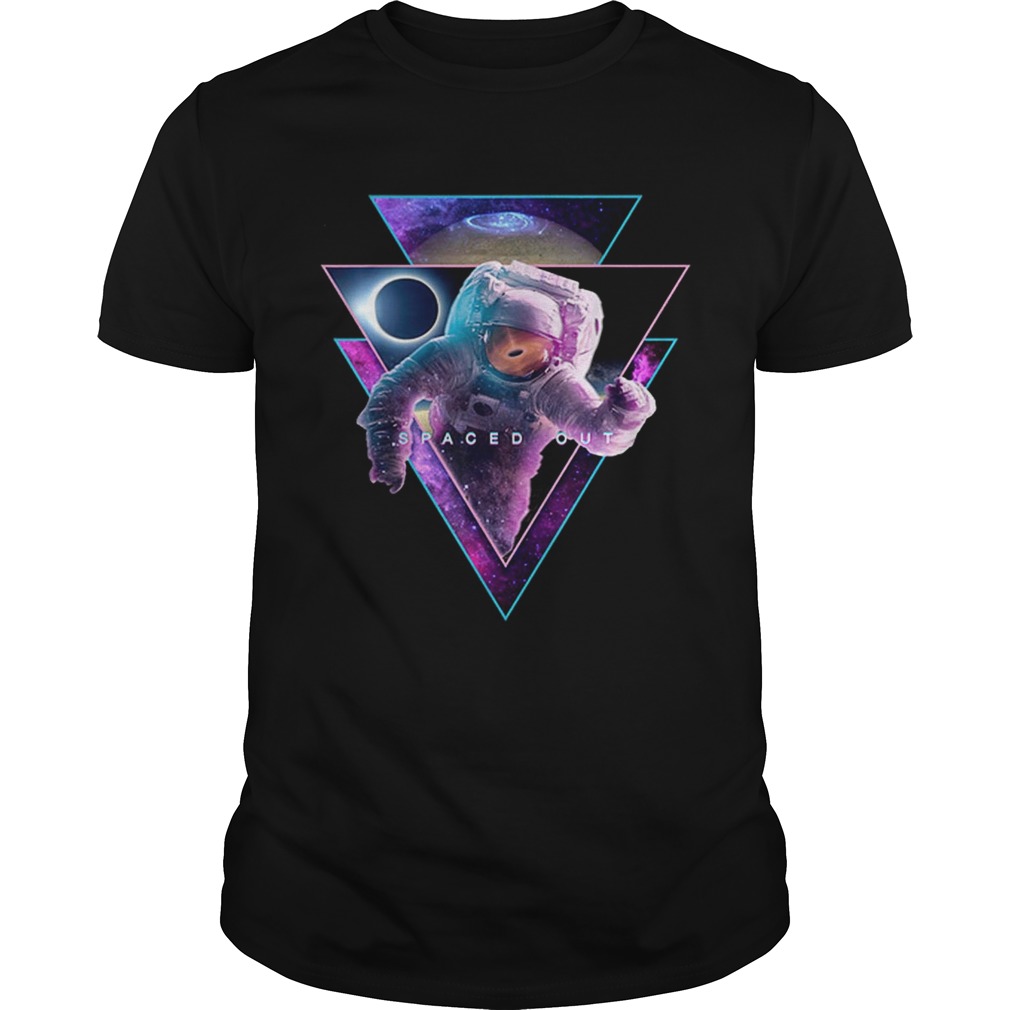 Astronaut Spaced OutAesthetic Vaporwave Eclipse Space Art shirt