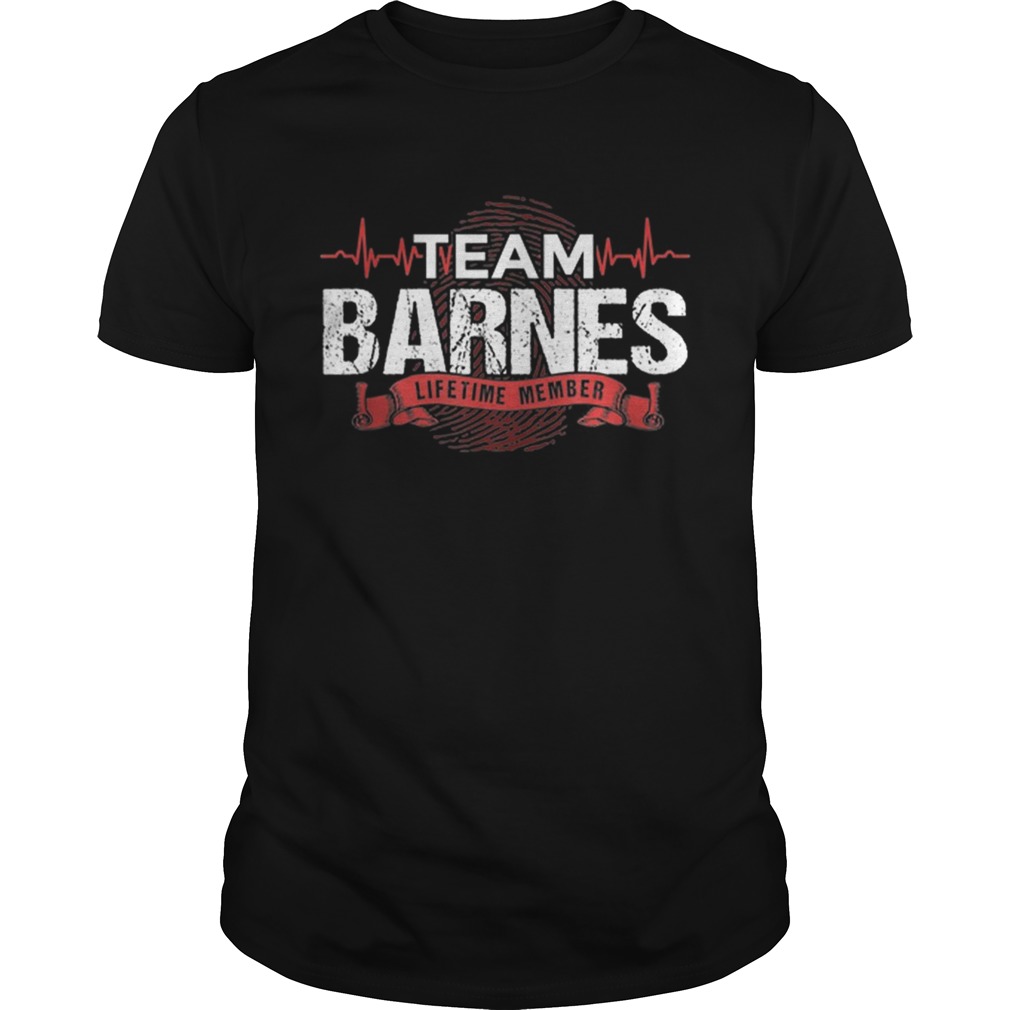 Awesome Barnes Team Family Reunions DNA Heartbeat shirt