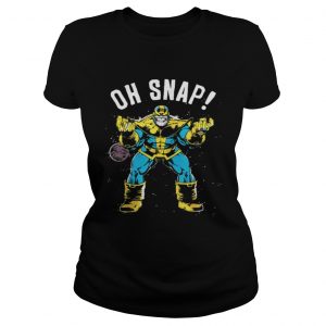 Awesome Marvel Thanos Space Oh Snap Retro Comic Style ladies tee