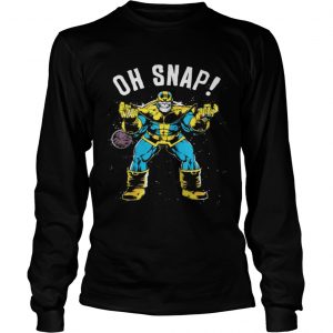 Awesome Marvel Thanos Space Oh Snap Retro Comic Style longsleeve tee