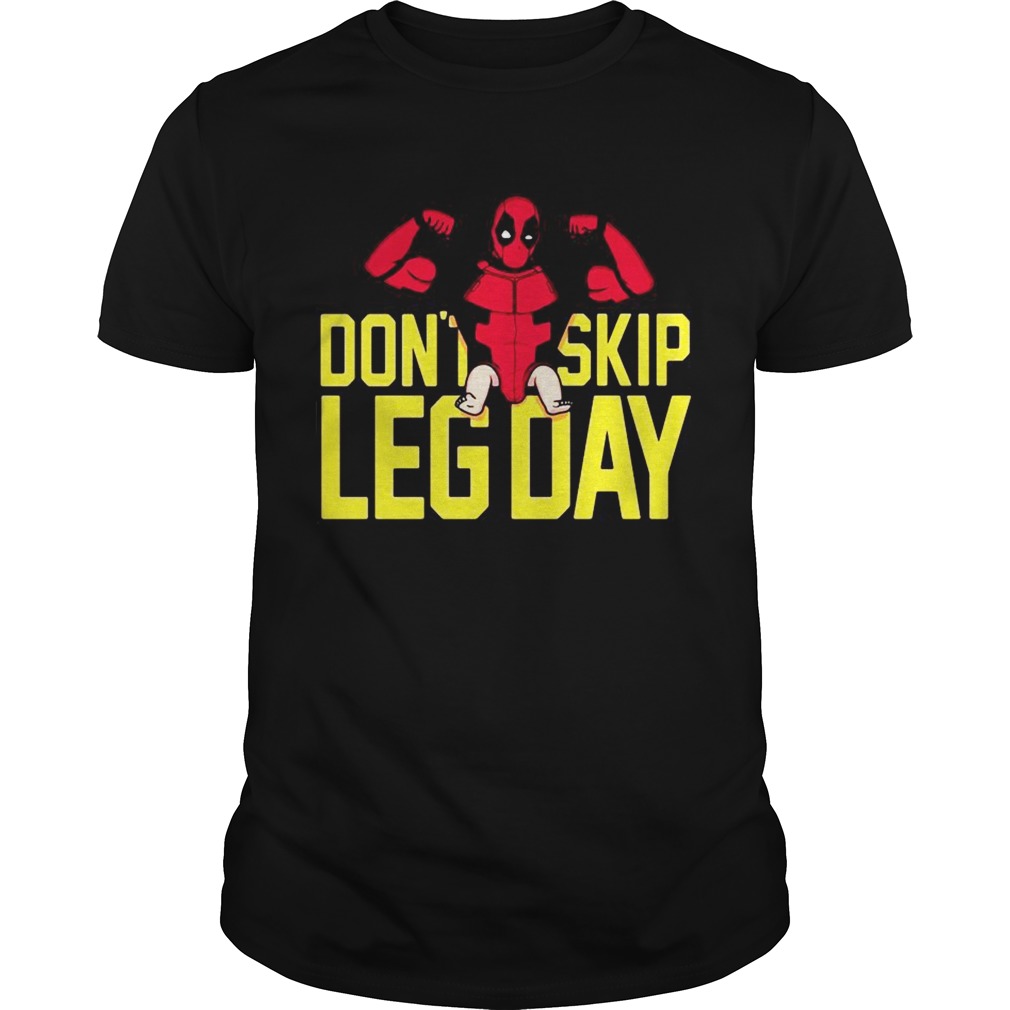 Baby Deadpool dont skip legday shirt