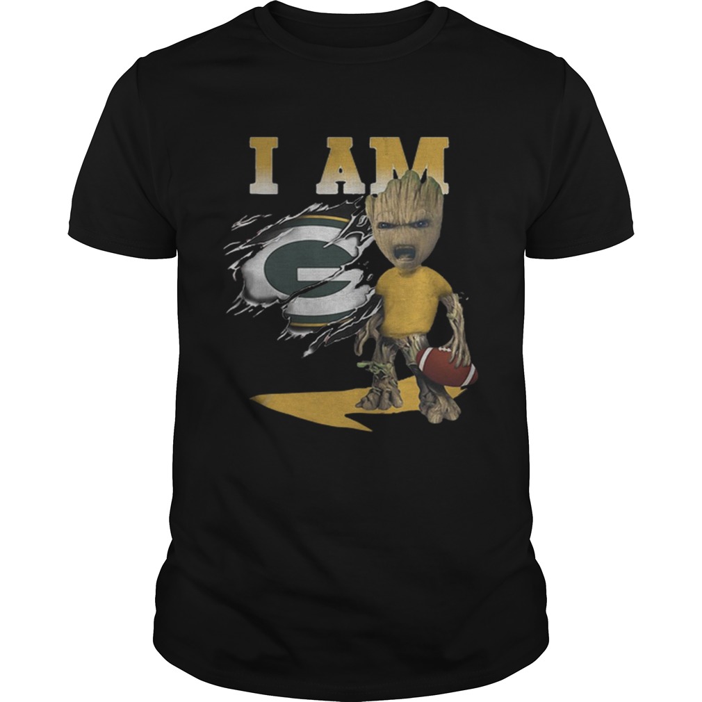 Baby Groot I Am Green Bay Packers Shirt