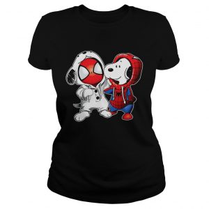 Baby Spiderman and Snoopy ladeis tee