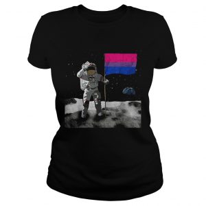 Bisexual Flag Moon LandingBisexuals ladies tee