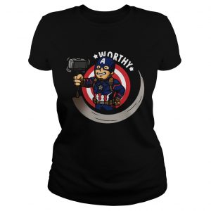 Captain America worthy ladies tee