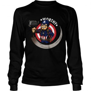 Captain America worthy longsleeve tee