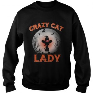 Crazy cat lady moon Halloween sweatshirt