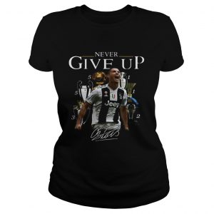 Cristiano Ronaldo Never give up signature ladies tee