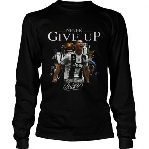 Cristiano Ronaldo Never give up signature longsleeve tee