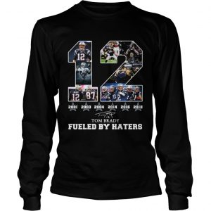 Dallas Cowboys Tom Brady fueled by haters signature longsleeve tee