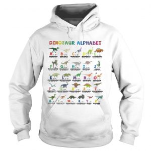 Dinosaur alphabet hoodie