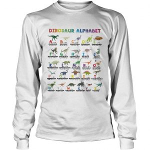 Dinosaur alphabet longsleeve tee