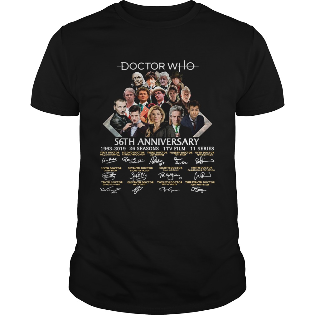 Doctor Who 56th anniversary signature shirt