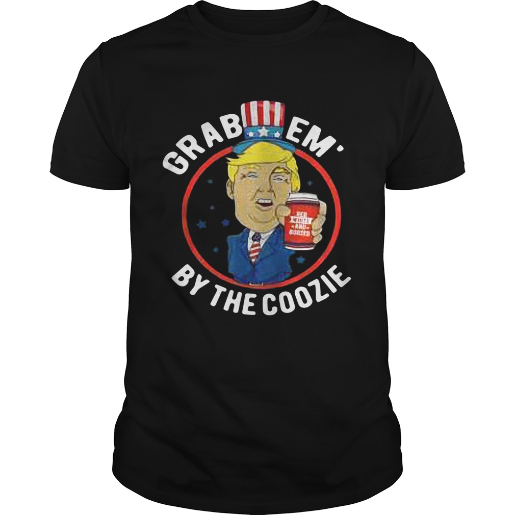 Donal Trump Grab em by the coozie Independence day 4th of July shirt