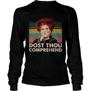 Dostthou comprehend Hocus Pocus Halloween retro longsleeve tee