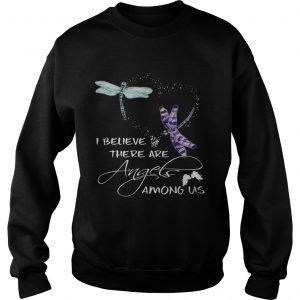 Dragonfly I believe there are angels among US sweatshirt