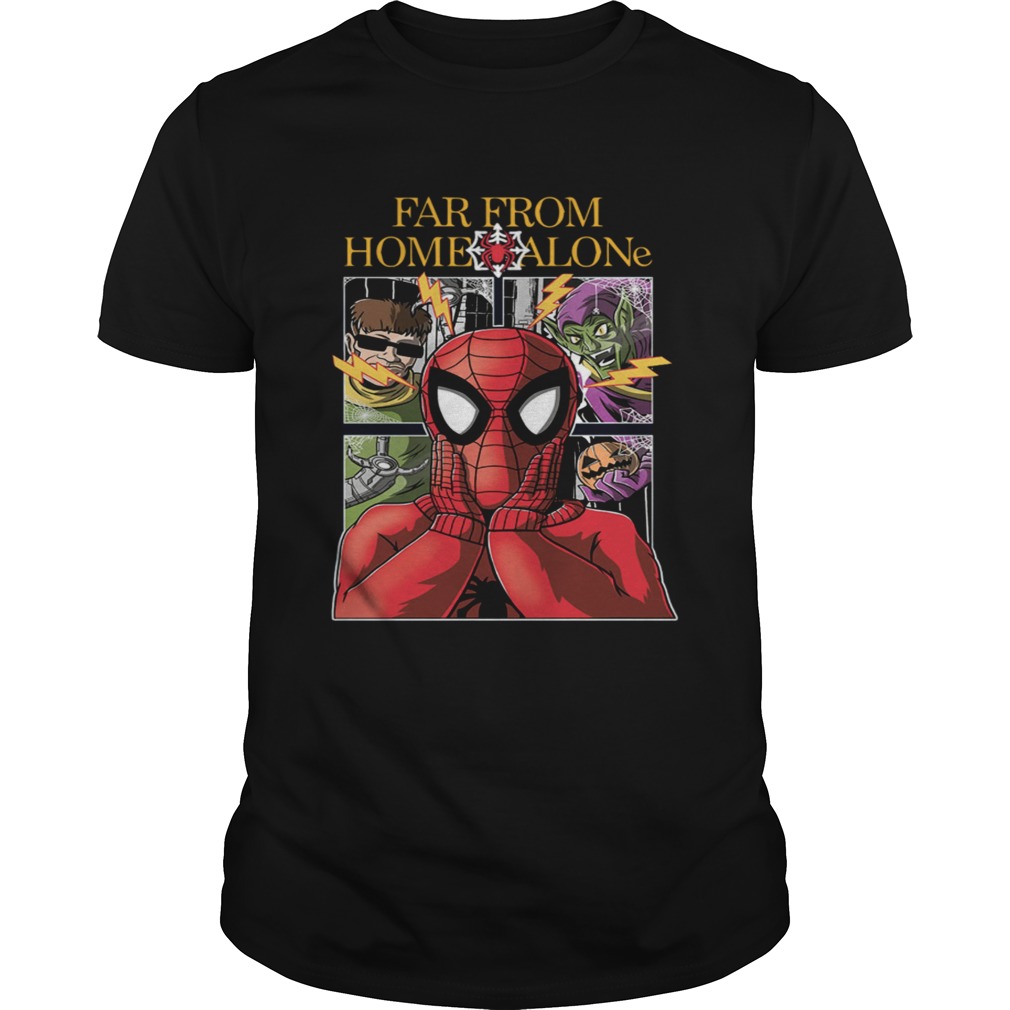 Far from home alone spiderman shirt