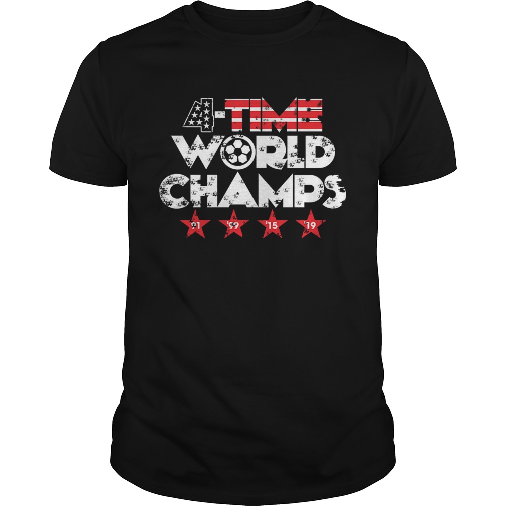 Fourtime World champs 91 99 15 19 shirt