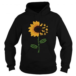 Frenchie Sunshine sunflower hoodie