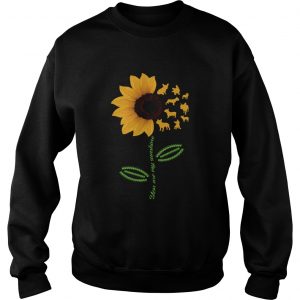 Frenchie Sunshine sunflower sweatshirt