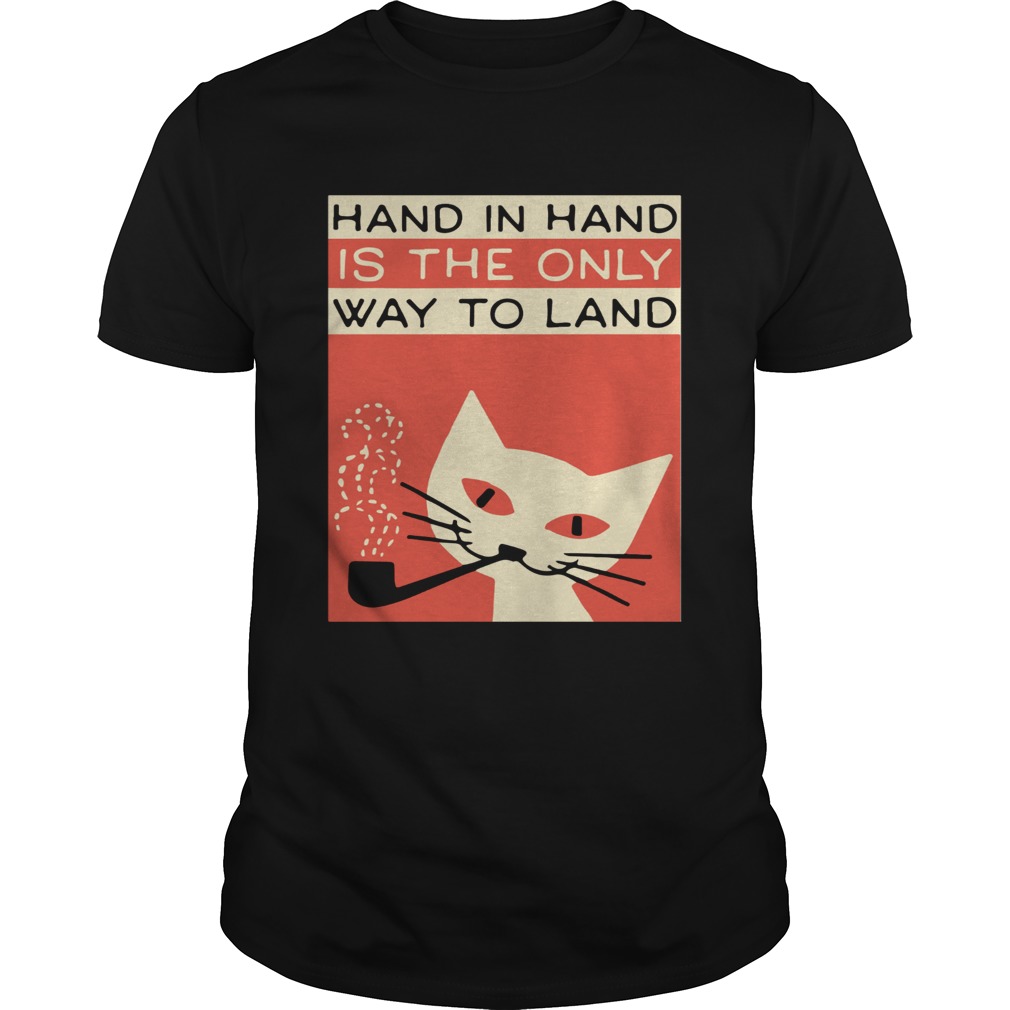 Hand in hand is the only way to land Check Your Boobs shirt