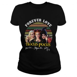 Hocus Pocus forever love signature ladies tee