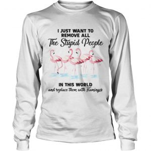 I just wantto remove allthe stupid people in this world and longsleeve tee