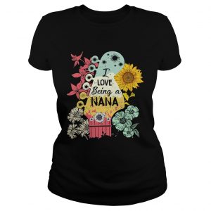 I love being a NaNa sunflower ladies tee