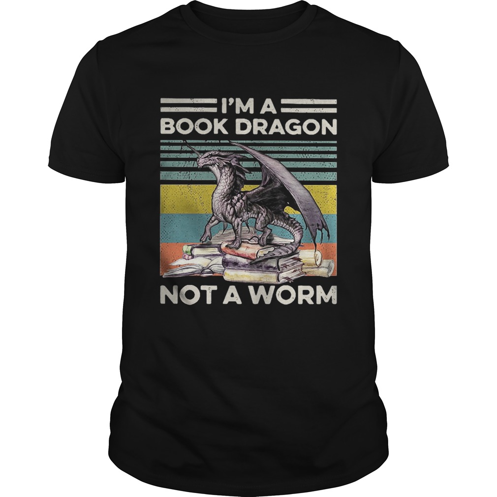 I’m a book dragon not a worm vintage shirts