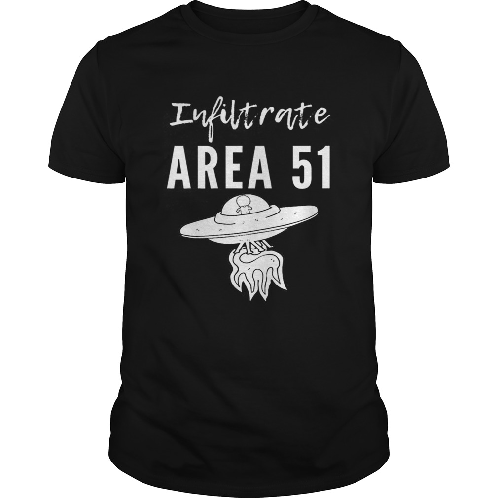 Infiltrate Area 51 For Storm Alien UFO Flying Premium shirt